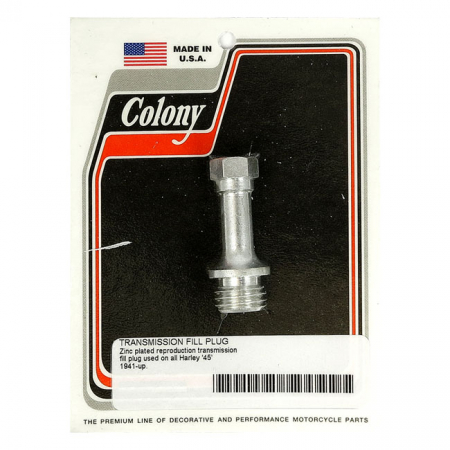 COLONY, TRANSMISSION OIL FILL PLUG. ZINC