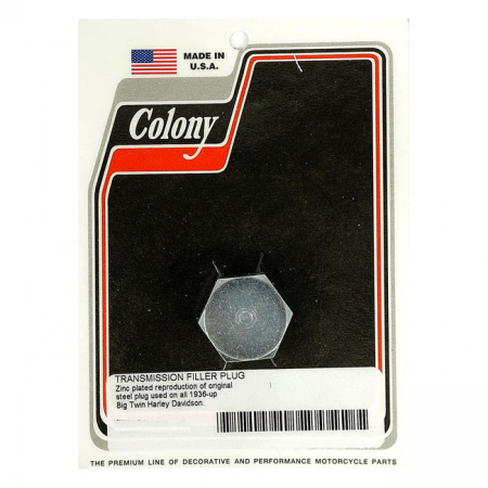 COLONY, TRANSMISSION FILL PLUG. OEM HEX STYLE