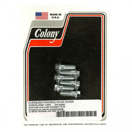 COLONY, OVERSIZED PANHEAD ROCKER COVER SCREW SET