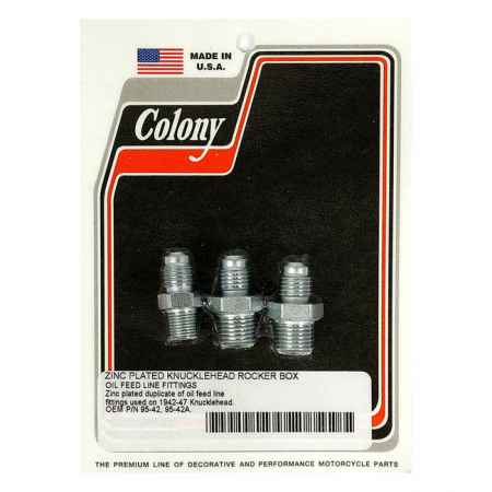 COLONY ROCKER OIL LINE FEED FITTING