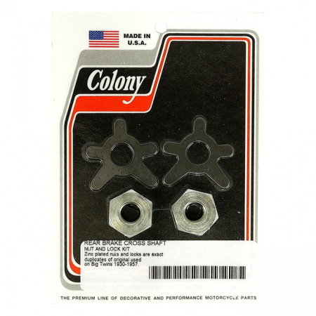 COLONY BRAKE SHAFT LOCK & NUT KIT