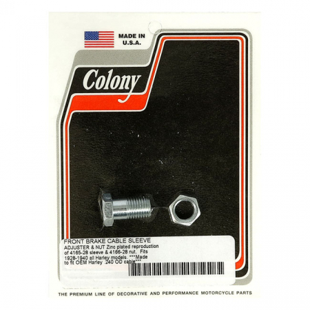 COLONY, FRONT BRAKE CABLE ADJUSTER. ZINC