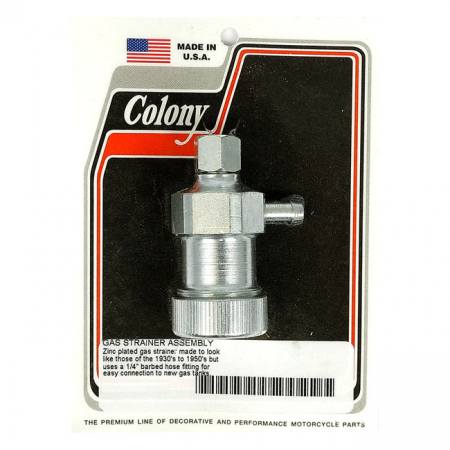 COLONY, RETRO GAS STRAINER ASSEMBLY