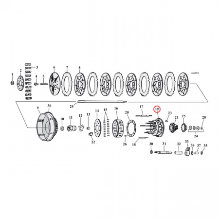 CLUTCH HUB ASSY, 3 STUD