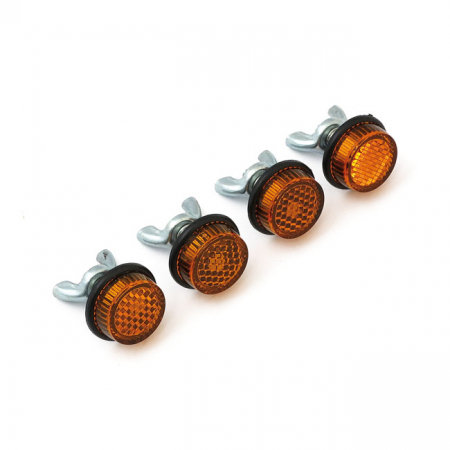 CHRIS PRODUCTS, MINI SAFETY REFLECTOR. AMBER