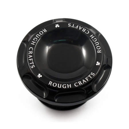 ROUGH CRAFTS, 96-UP GROOVE GAS CAP. BLACK