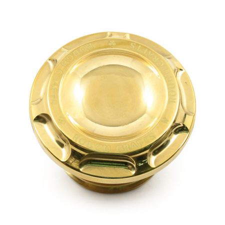 GROOVE GAS CAP BRASS