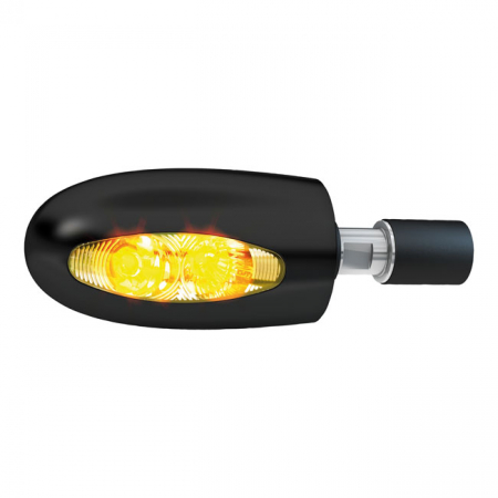 KELLERMANN, BL 1000 LED TURN SIGNAL. CLEAR. BLACK BRASS