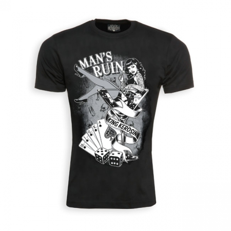 KING KEROSIN MANS RUIN T-SHIRT,S