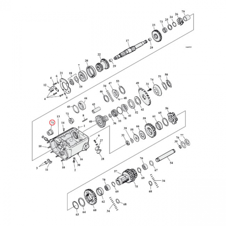 BUSHING, COUNTERSHAFT. STARTER SIDE. +.005"