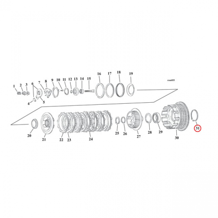 RETAINING RING, CLUTCH HUB