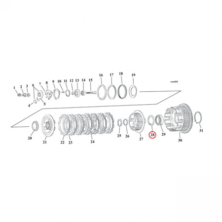 EASTERN RET. RING, CLUTCH HUB