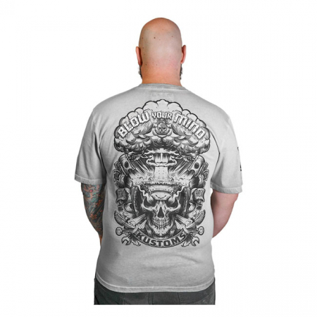 LETHAL THREAT BLOW YOUR MIND KUSTOMS T-SHIRT GREY