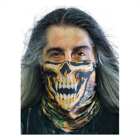 LETHAL THREAT SKULL CAMO TUBE MASK BLACK