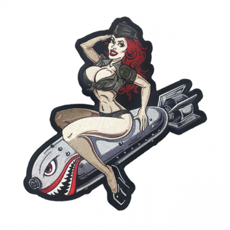 LETHAL THREAT BOMBS AWAY PIN UP PATCH