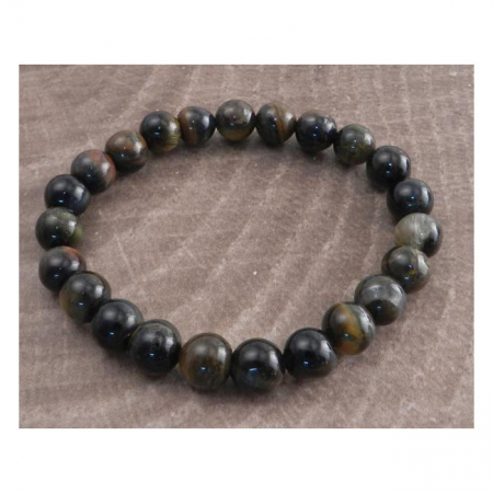 AMIGAZ BLUE TIGER EYE BRACELET BROWN