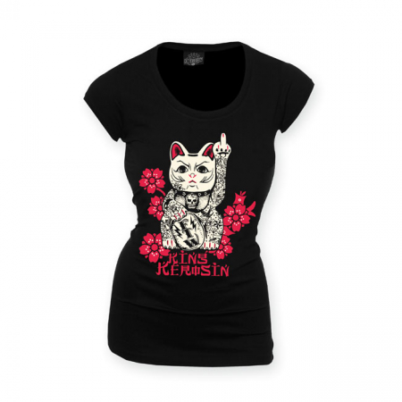 KING KEROSIN FORTUNE CAT LONGSHIRT,S