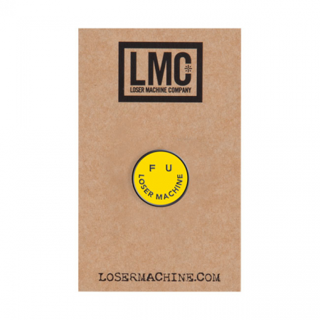 LOSER MACHINE SMILE PIN YELLOW