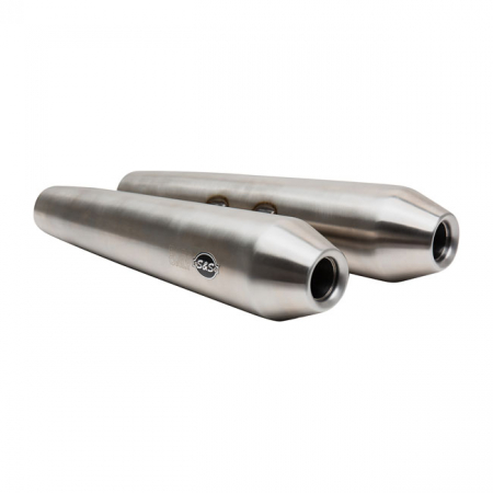 S&S, RACE ONLY SLIP-ON MUFFLERS. STAINLESS