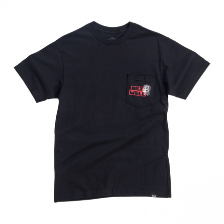 BILTWELL SKULL POCKET T-SHIRT BLACK