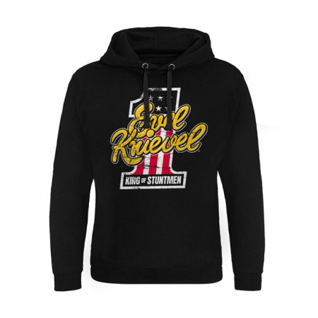 EVEL KNIEVEL KING OF STUNTMEN EPIC HOODIE BLACK