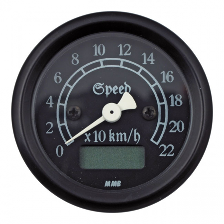 MMB 48MM ULTRA MINI ELECTRONIC SPEEDO CLASSIC BLACK