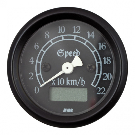 MMB 48MM ULTRA MINI ELECTRONIC SPEEDO CLASSIC BLACK