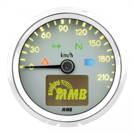 ELECTRONIC 48MM SPEEDO BASIC, 220 KM/H