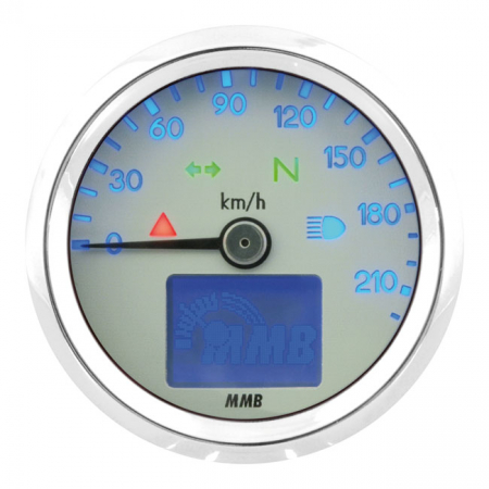 ELECTRONIC 48MM SPEEDO BASIC, 220 KM/H