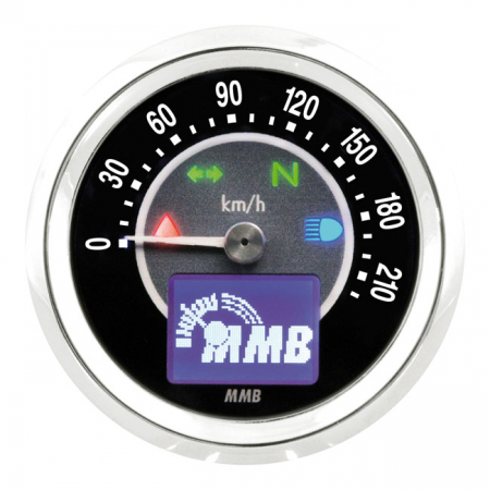 ELECTRONIC 48MM SPEEDO TARGET, 220 KM/H