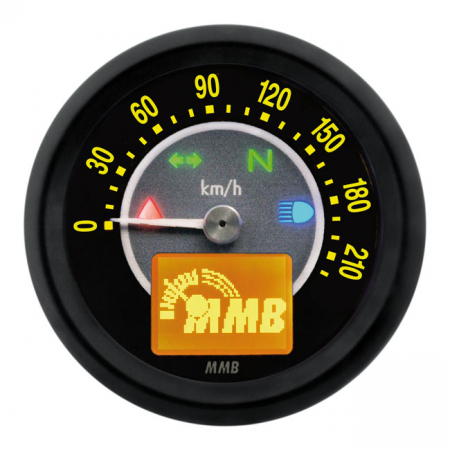 ELECTRONIC 48MM SPEEDO TARGET, 220 KM/H