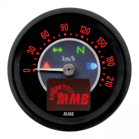 ELECTRONIC 48MM SPEEDO TARGET, 220 KM/H