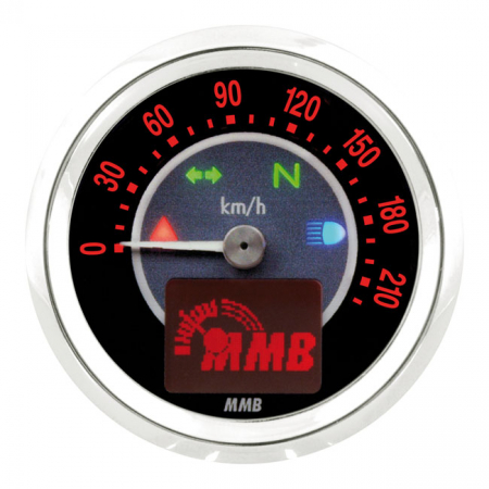 ELECTRONIC 48MM SPEEDO TARGET, 220 KM/H