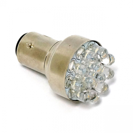 WHITE TAILLIGHT LED BULB, BAY15D SOCKET