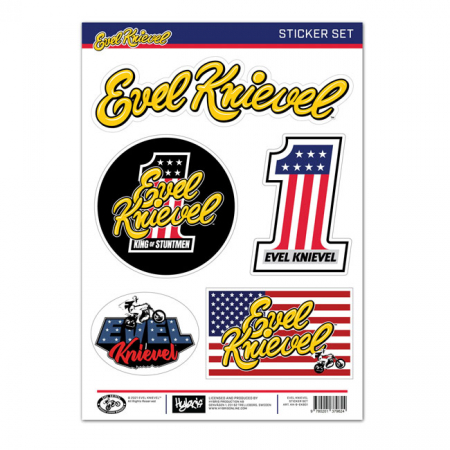 TARRASARJA EVEL KNIEVEL STICKER SET