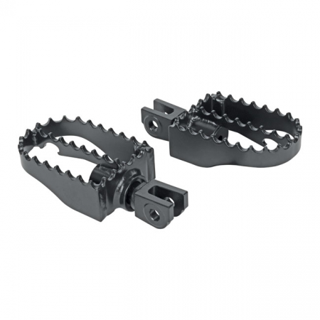 BURLY, MX RIDER FOOT PEG SET. BLACK