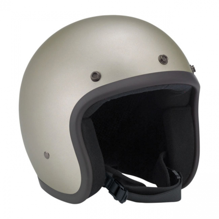 BILTWELL OPEN FACE HELMET FLAT TITANIUM