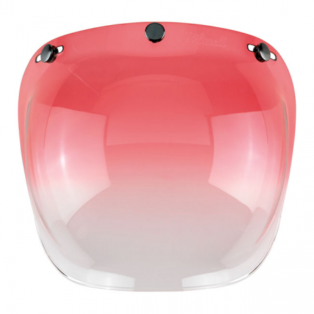 BILTWELL BUBBLE VISOR, RED GRADIENT