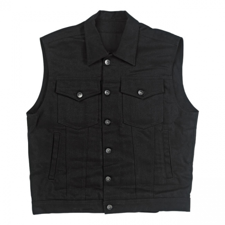 BILTWELL PRIME CUT COLLARED VEST, BLACK