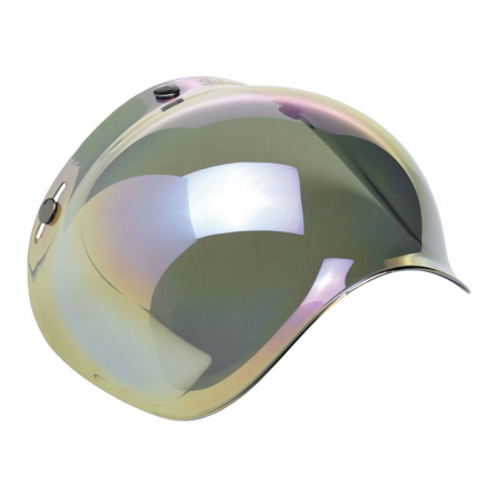 BILTWELL BUBBLE VISOR, RAINBOW MIRROR