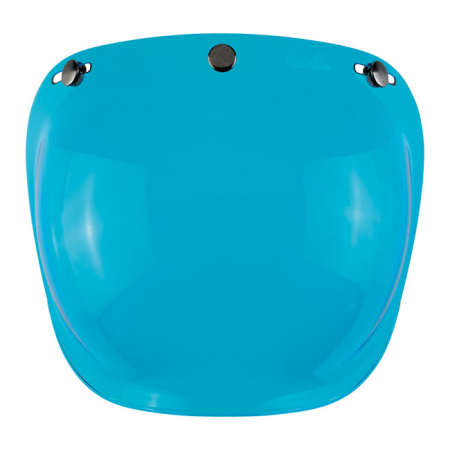 BILTWELL BUBBLE VISOR, BLUE SOLID