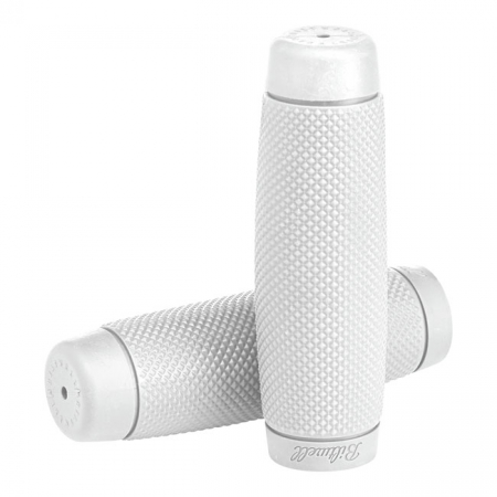 RECOIL GRIPS, WHITE FOR 1" H/B