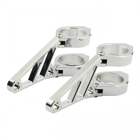 FINGERS, ADJ. HEADLAMP BRACKET ASSEMBLY 38-41MM. CHROME