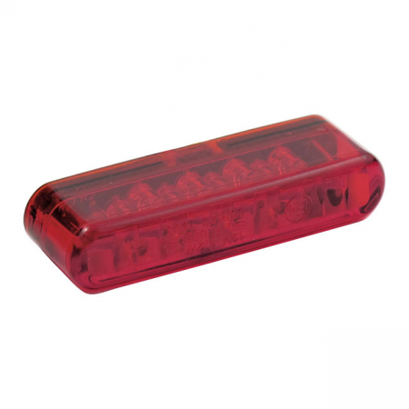 SHORTY LED TAILLIGHT. HORIZONTAL USE. RED LENS