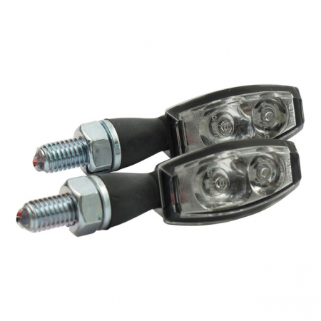 BLAZE LED TURN SIGNALS ECE. CHROME WITH CLEAR LENS