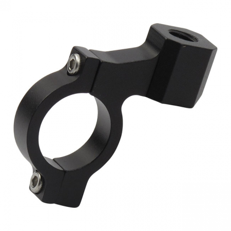 CNC MIRROR CLAMP 10MM THREADED. BLACK