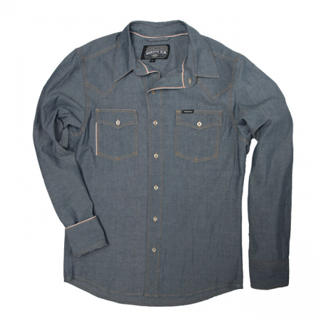 ROKKER SELVAGE SHIRT DENIM BLUE