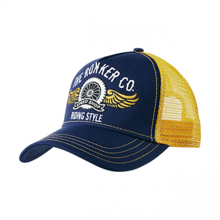 ROKKER TRUKKER CAP RIDING STYLE BLUE