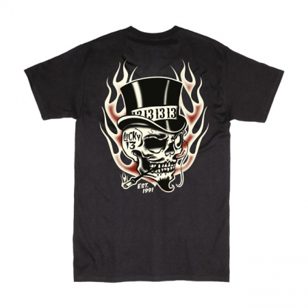 LUCKY 13 CREEPER T-SHIRT BLACK