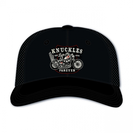 LUCKY 13 KNUCKLES FOREVER SNAPBACK CAP BLACK